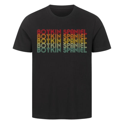 Premium T-Shirt "Boykin Spaniel - RETRO" Schwarz – hunde-shirt.de