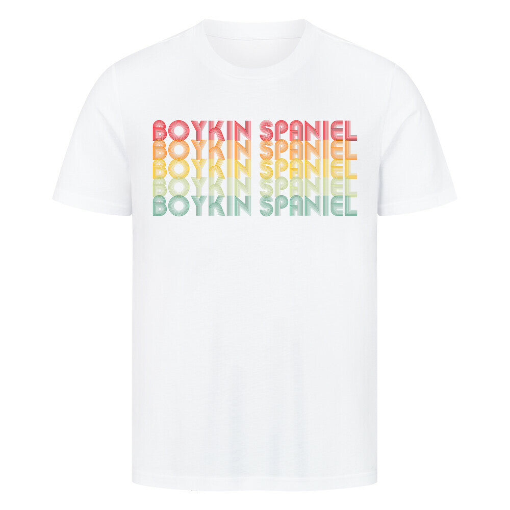 Premium T-Shirt "Boykin Spaniel - RETRO" Weiß – hunde-shirt.de