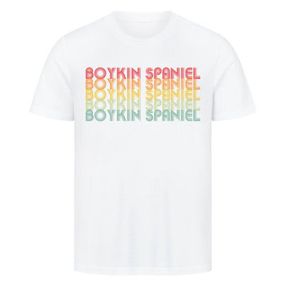 Premium T-Shirt "Boykin Spaniel - RETRO" Weiß – hunde-shirt.de