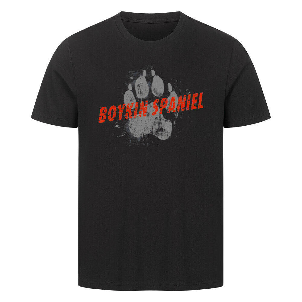 Premium T-Shirt "Boykin Spaniel - PAW" Schwarz – hunde-shirt.de