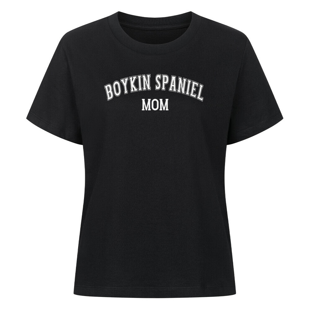 Premium Damen-Shirt "Boykin Spaniel - MOM" Schwarz – hunde-shirt.de