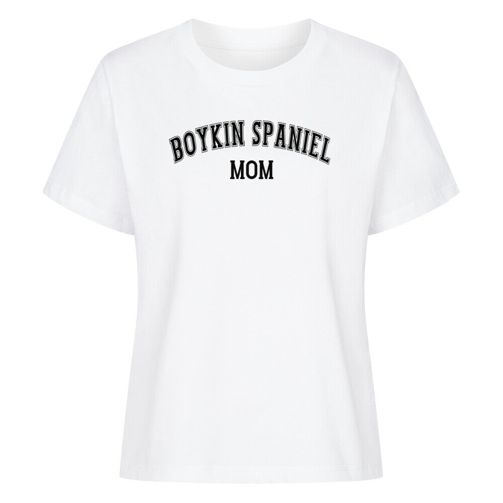 Premium Damen-Shirt "Boykin Spaniel - MOM" Weiß – hunde-shirt.de