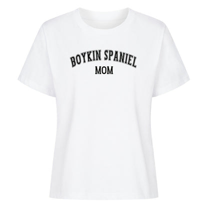 Premium Damen-Shirt "Boykin Spaniel - MOM" Weiß – hunde-shirt.de