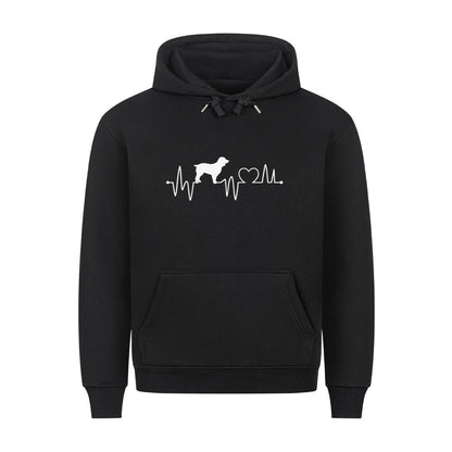 Premium Hoodie "Boykin Spaniel - Heartbeat" Schwarz – hunde-shirt.de