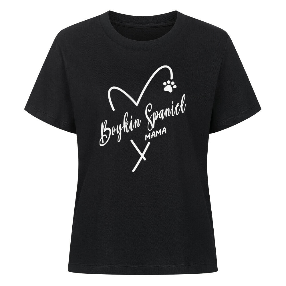 Premium Damen-Shirt "Boykin Spaniel - MAMA" Schwarz – hunde-shirt.de