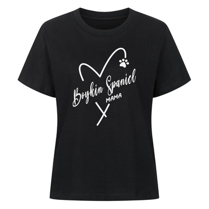 Premium Damen-Shirt "Boykin Spaniel - MAMA" Schwarz – hunde-shirt.de