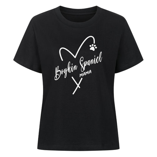Premium Damen-Shirt "Boykin Spaniel - MAMA" Schwarz – hunde-shirt.de