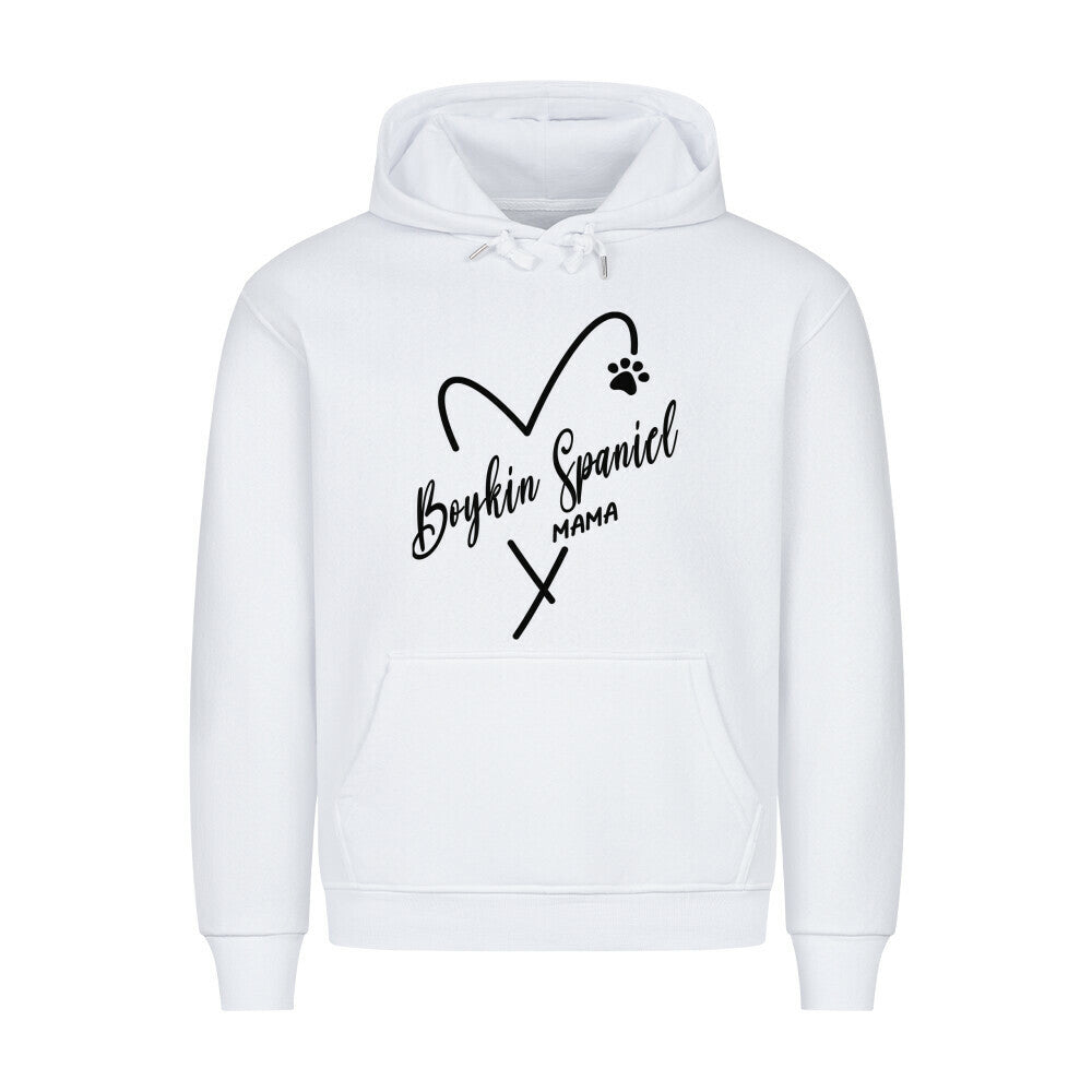 Premium Hoodie "Boykin Spaniel - MAMA" Weiß – hunde-shirt.de