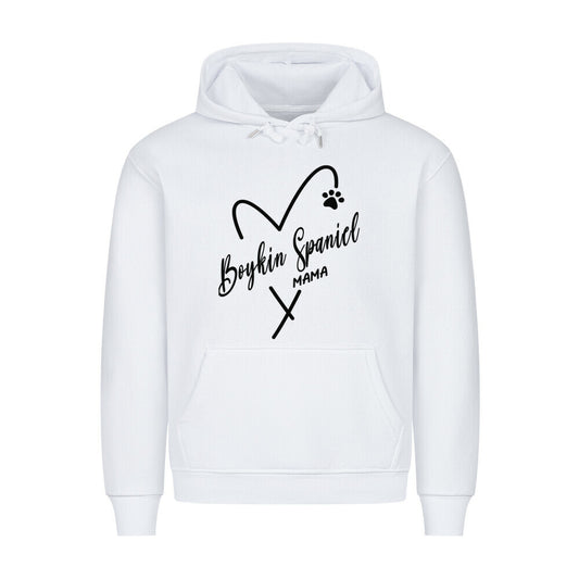 Premium Hoodie "Boykin Spaniel - MAMA" Weiß – hunde-shirt.de