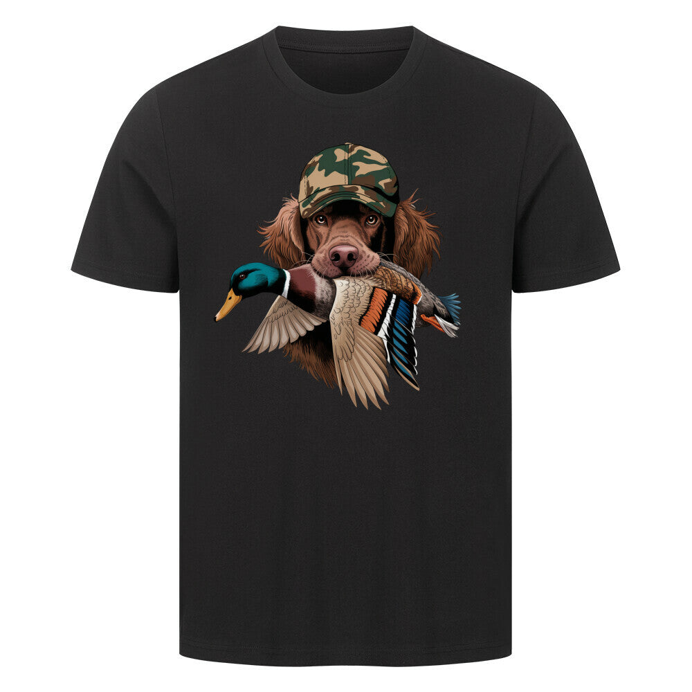 Premium T-Shirt "Boykin Spaniel - Hunt" Schwarz – hunde-shirt.de