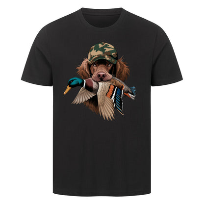 Premium T-Shirt "Boykin Spaniel - Hunt" Schwarz – hunde-shirt.de
