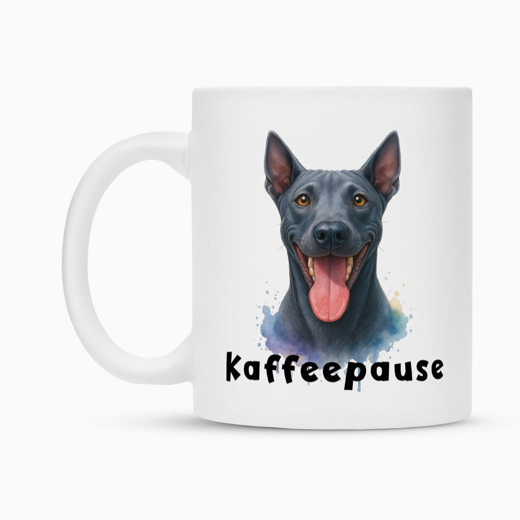 Tasse "Thai Ridgeback - Kaffeepause" Weiß – hunde-shirt.de