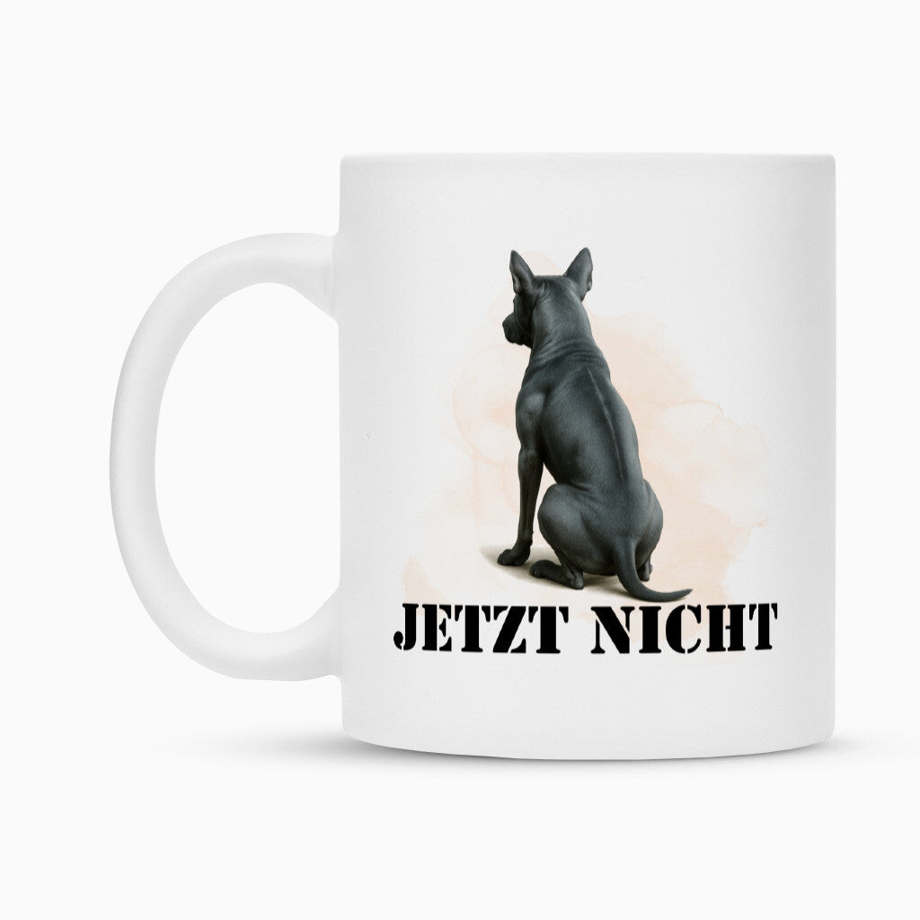 Tasse "Thai Ridgeback - JETZT NICHT" Weiß – hunde-shirt.de