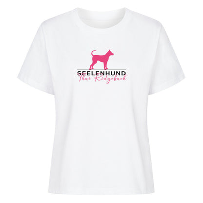 Premium Damen-Shirt "Thai Ridgeback - Seelenhund" Weiß – hunde-shirt.de