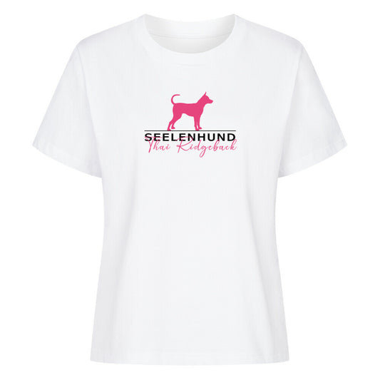 Premium Damen-Shirt "Thai Ridgeback - Seelenhund" Weiß – hunde-shirt.de