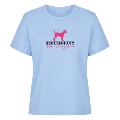Premium Damen-Shirt "Thai Ridgeback - Seelenhund" Sky Blue – hunde-shirt.de
