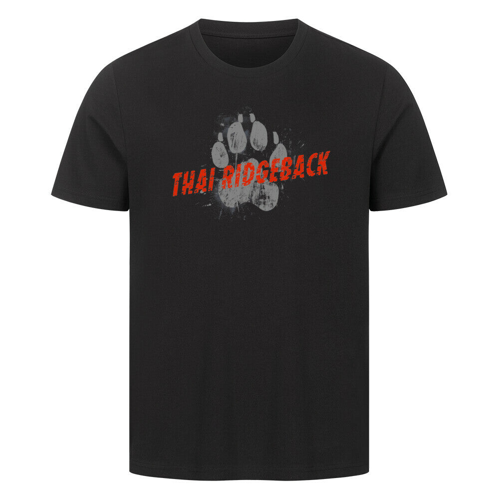 Premium T-Shirt "Thai Ridgeback - PAW" Schwarz – hunde-shirt.de