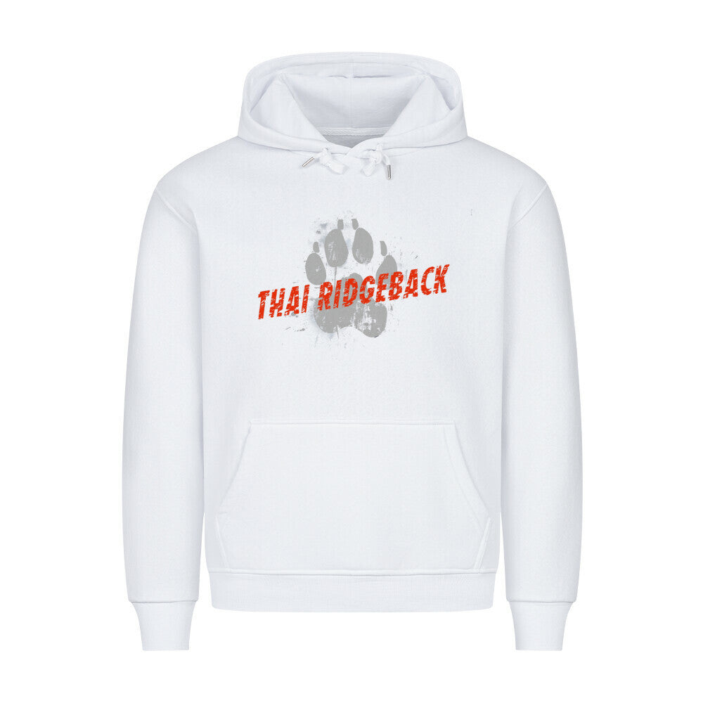 Premium Hoodie "Thai Ridgeback - PAW" Weiß – hunde-shirt.de