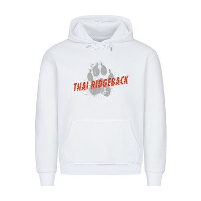 Premium Hoodie "Thai Ridgeback - PAW" Weiß – hunde-shirt.de
