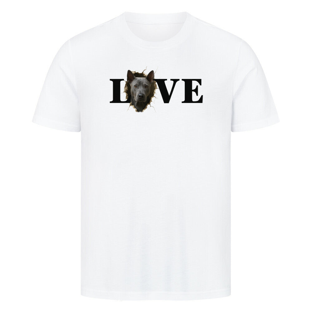 Premium T-Shirt "Thai Ridgeback - LOVE" Weiß – hunde-shirt.de