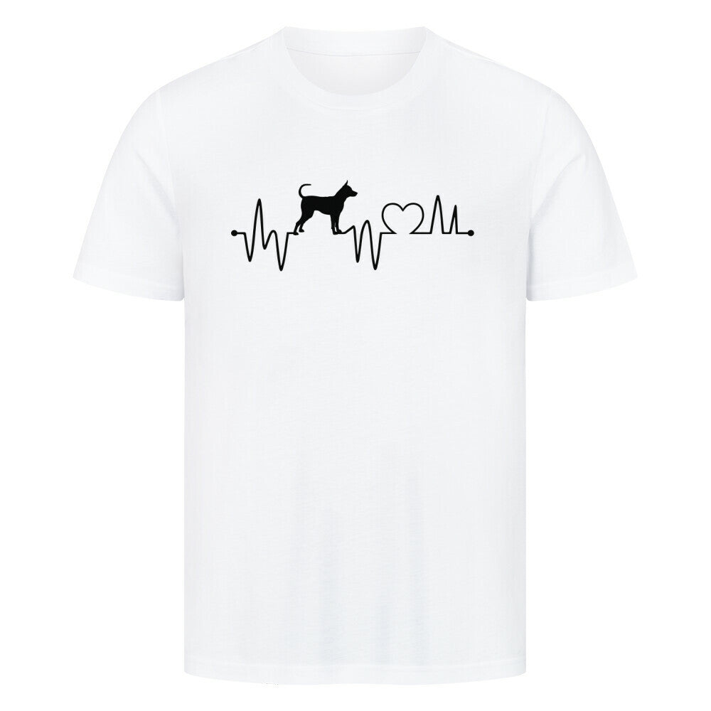 Premium T-Shirt "Thai Ridgeback - Heartbeat" Weiß – hunde-shirt.de