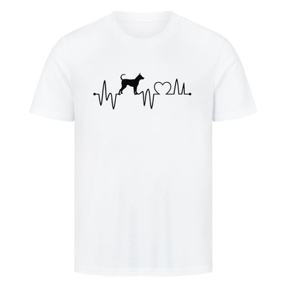 Premium T-Shirt "Thai Ridgeback - Heartbeat" Weiß – hunde-shirt.de
