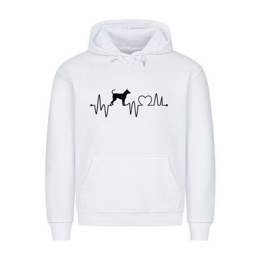 Premium Hoodie "Thai Ridgeback - Heartbeat" Weiß – hunde-shirt.de