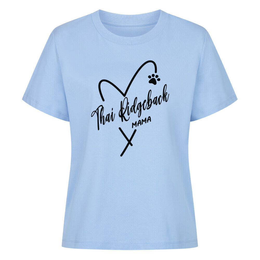 Premium Damen-Shirt "Thai Ridgeback - MAMA" Sky Blue – hunde-shirt.de