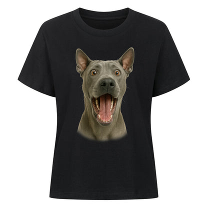 Premium Damen-Shirt "Thai Ridgeback - Crazy" Schwarz – hunde-shirt.de