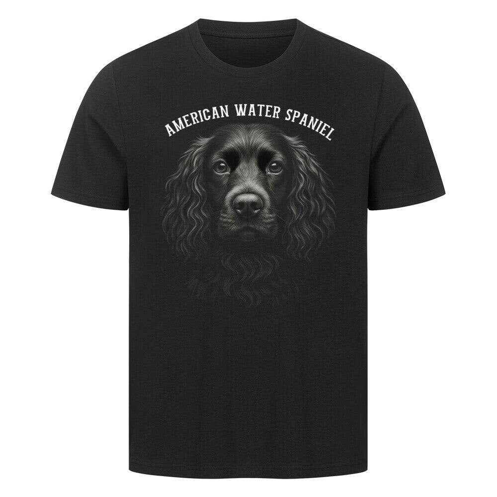 Premium T-Shirt "American Water - Pure" Schwarz – hunde-shirt.de