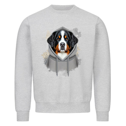 Premium Sweatshirt "Berner Sennenhund - Hooded 1 " Heather Grey – hunde-shirt.de