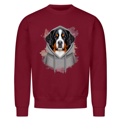 Premium Sweatshirt "Berner Sennenhund - Hooded 1 " Burgunder – hunde-shirt.de