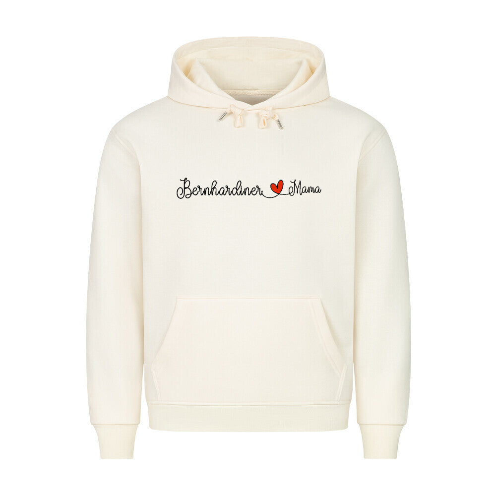 Premium Hoodie "Bernhardiner - Mama" Beige – hunde-shirt.de