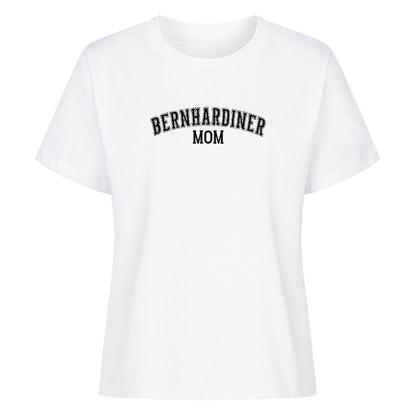 Premium Damen Shirt "Bernhardiner - MOM" Weiß – hunde-shirt.de