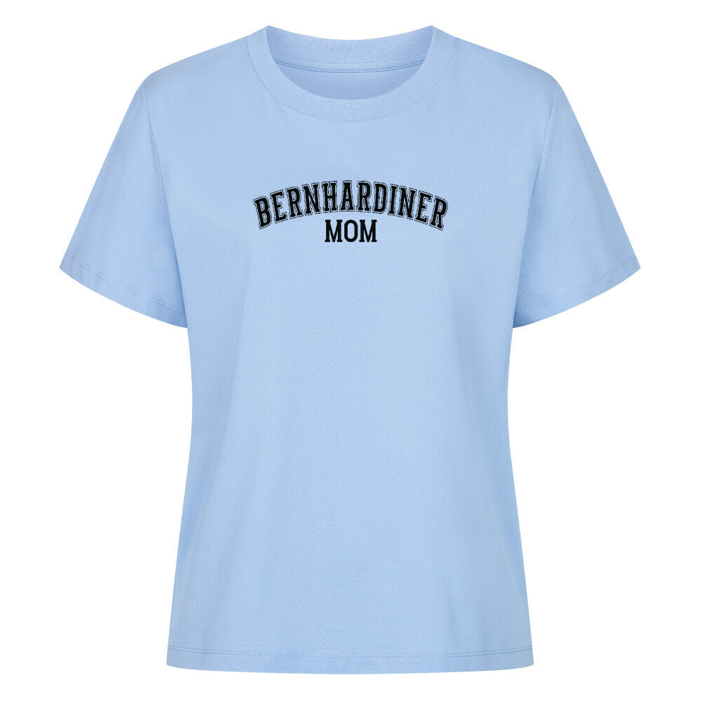 Premium Damen Shirt "Bernhardiner - MOM" Sky Blue – hunde-shirt.de