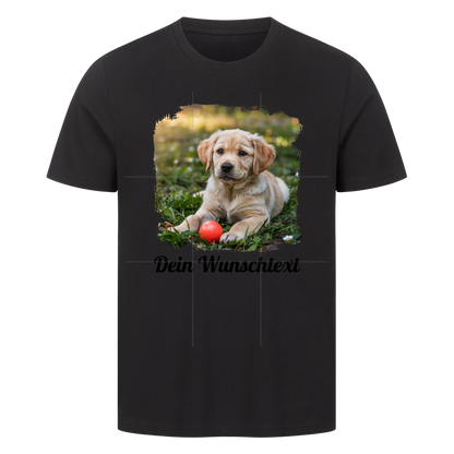 Premium Shirt personalisiert quadratisch Schwarz – hunde-shirt.de