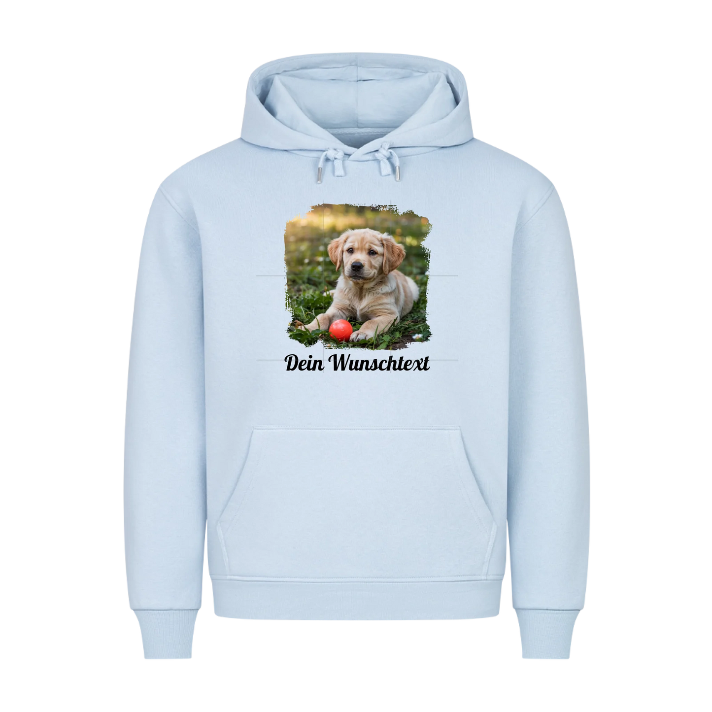 Premium Hoodie personalisierbar Baby Blue – hunde-shirt.de