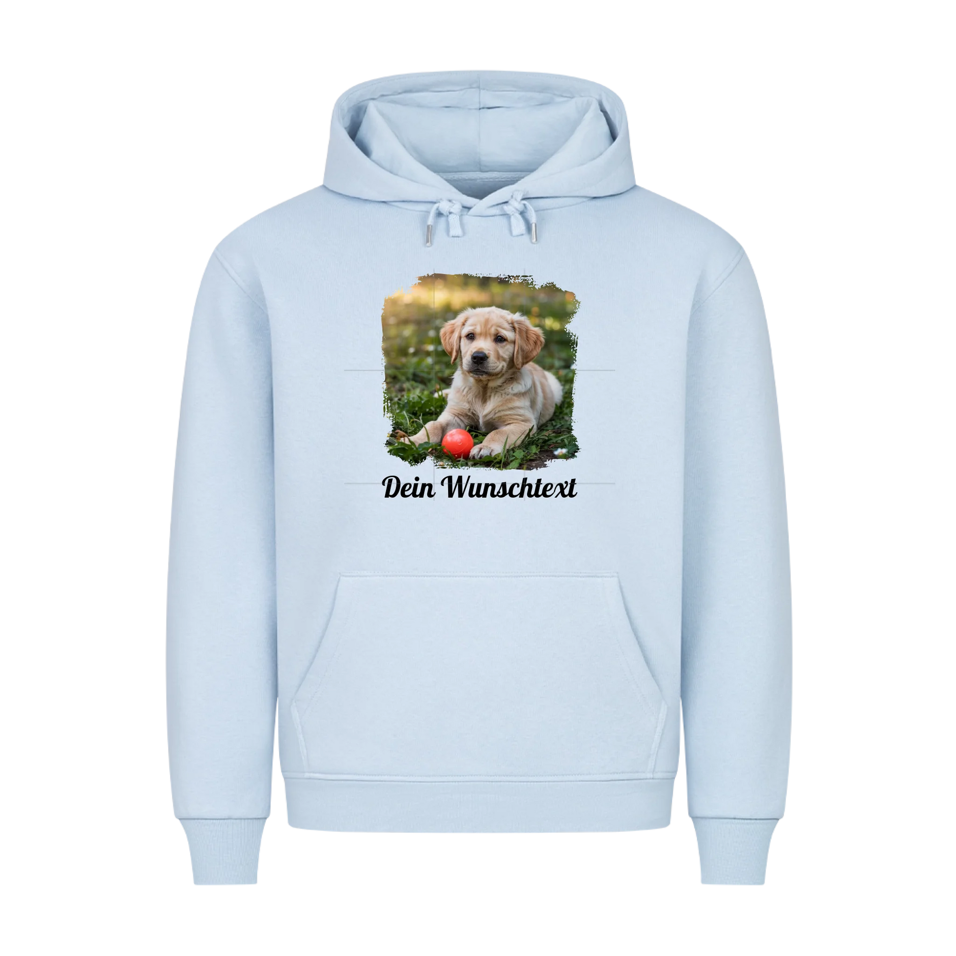 Premium Hoodie personalisierbar Baby Blue – hunde-shirt.de