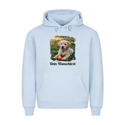 Premium Hoodie personalisierbar Baby Blue – hunde-shirt.de