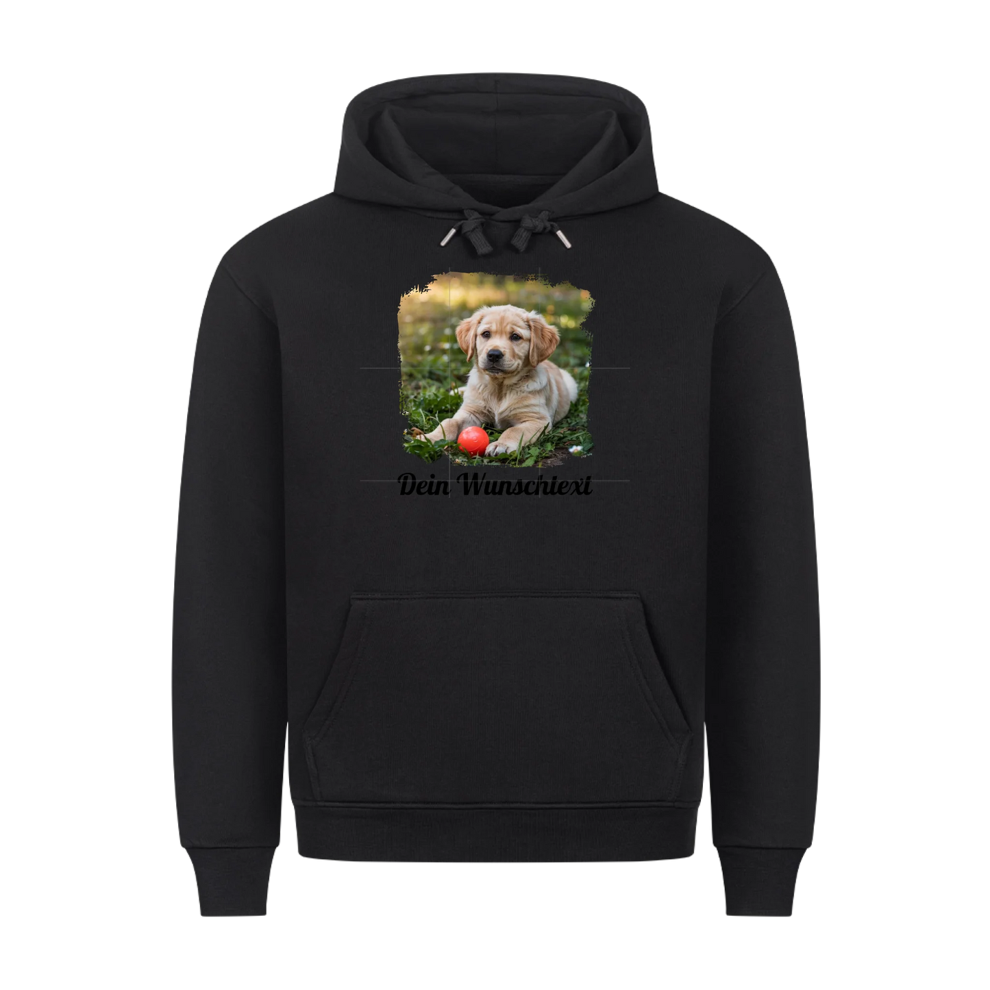 Premium Hoodie personalisierbar Black – hunde-shirt.de