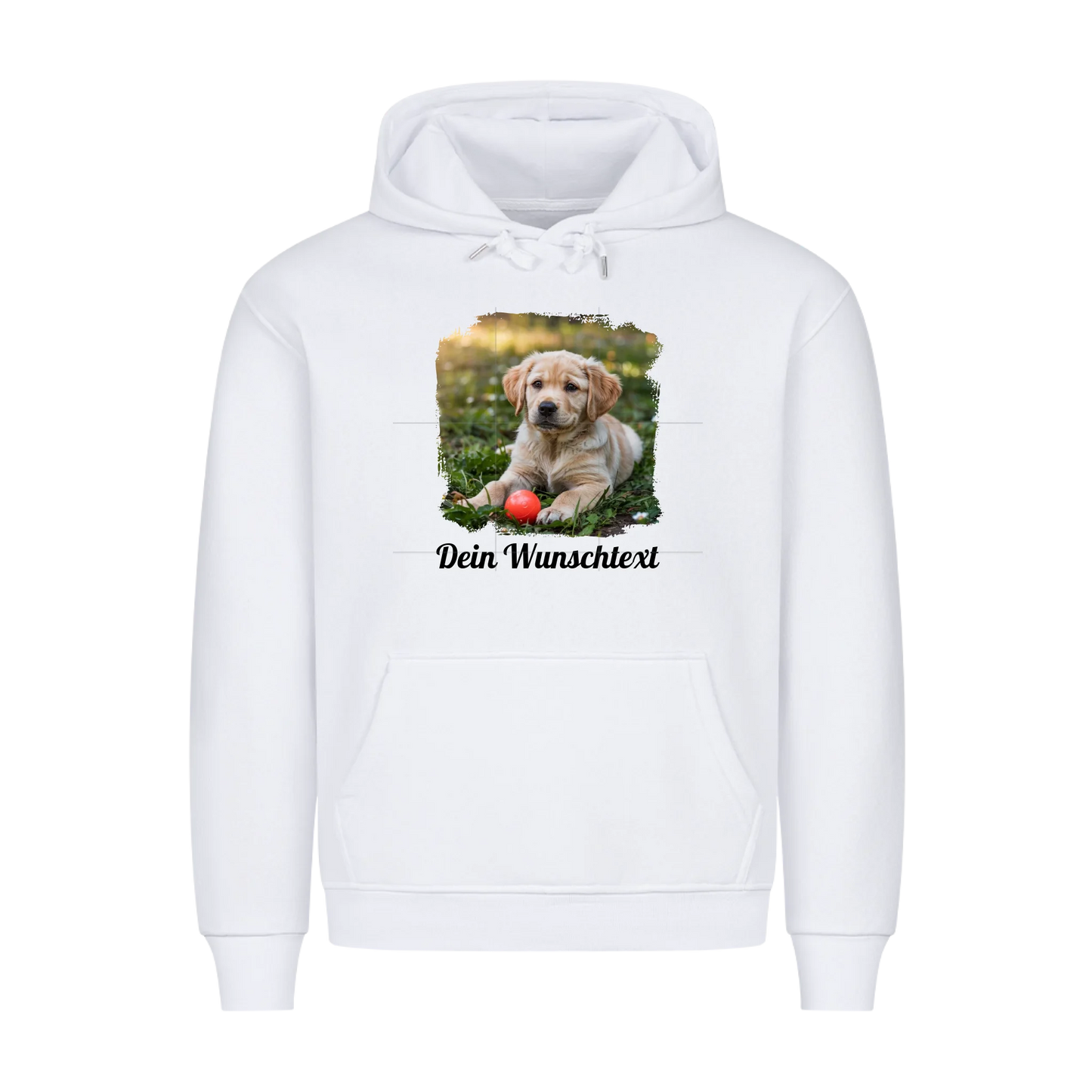 Premium Hoodie personalisierbar White – hunde-shirt.de