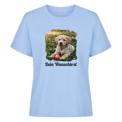 Premium Damen Shirt personalisierbar Baby Bau – hunde-shirt.de