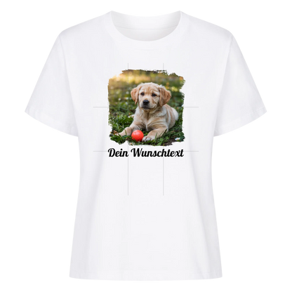 Premium Damen Shirt personalisierbar Weiss – hunde-shirt.de