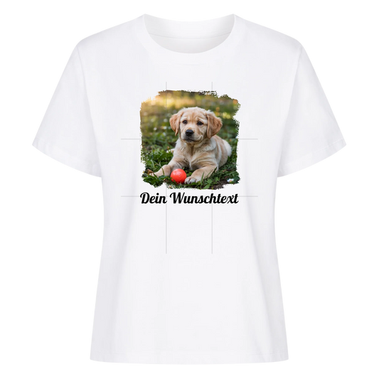 Premium Damen Shirt personalisierbar Weiss – hunde-shirt.de