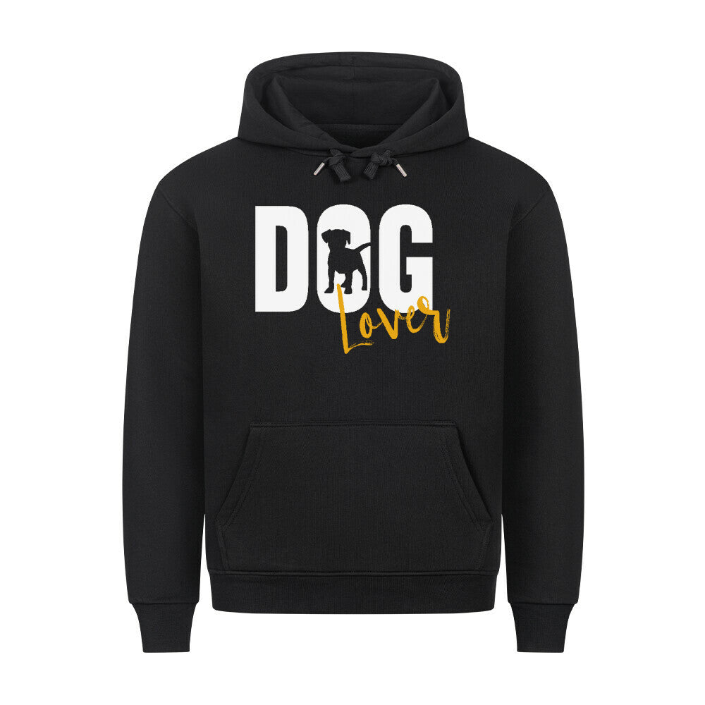 Premium Hoodie "DOG Lover" Schwarz – hunde-shirt.de