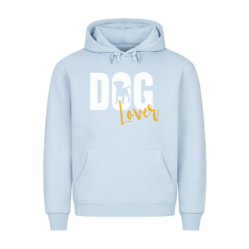 Premium Hoodie "DOG Lover" Babyblau – hunde-shirt.de