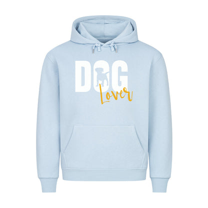 Premium Hoodie "DOG Lover" Babyblau – hunde-shirt.de