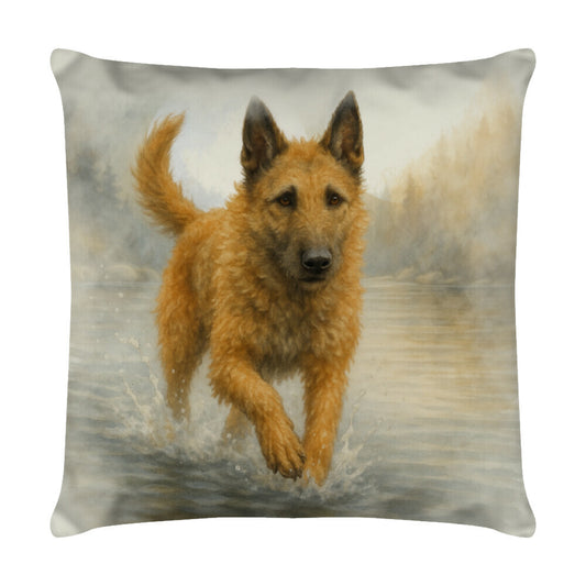 Kissen "Laekenois - Natur" Weiß – hunde-shirt.de