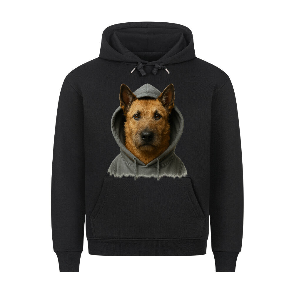 Premium Hoodie "Laekenois - Hooded" Schwarz – hunde-shirt.de