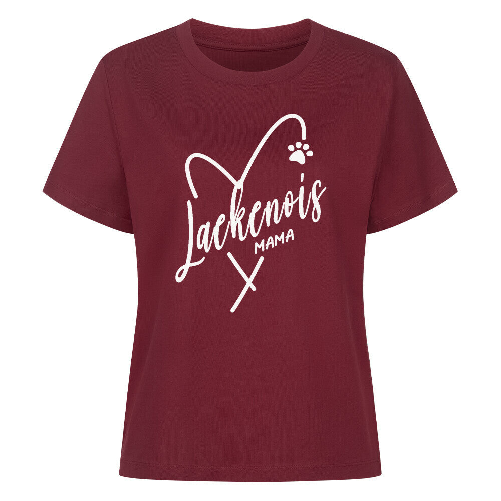 Premium Damen Shirt "Laekenois - MAMA" Burgunder – hunde-shirt.de